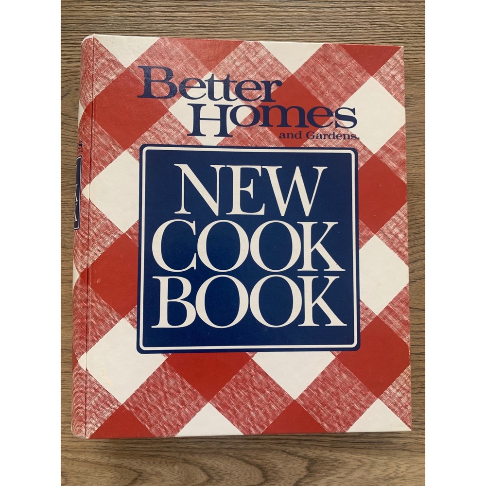Better Homes and Gardens New Cook Book 10th Edition Ring Bound 1989 Gingham Red